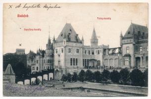 1910 Budapest XXII. Budafok, Sacellary és Törley kastély (EK)