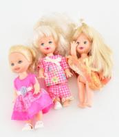 cca 1990 Mattel Barbie kis baba figurák 3 db 12 cm