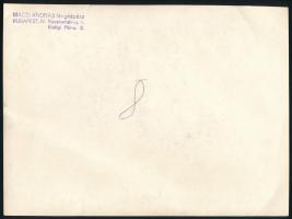 cca 1930-1940 Repülős katonatiszt esküvője, pecséttel jelzett fotó Macsi András budapesti műterméből...