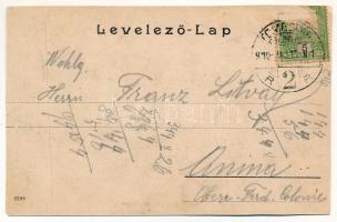 1910 Temesvár, Timisoara; Jenő herceg utca, villamos, Dr. Schwenk Anton fogorvosi rendelője, Uhrmann...