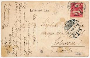 1917 Brassó, Kornstadt, Brasov; Noa, út a fenyvesbe / road to the pinewood, villa (fl)