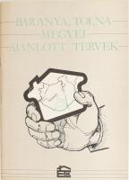 Baranya, Tolna megyei ajánlott tervek. A magánlakásépítés ajánlott tervei. Bp., 1991.,Építésügyi Tájékoztatási Központ. Gazdag képanyaggal illusztrált. Kiadói papírkötések.