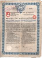 Budapest 1914. "Budapest Székesfőváros - Kötelezvény" 2400K-ról szárazpecséttel, bélyegzés...