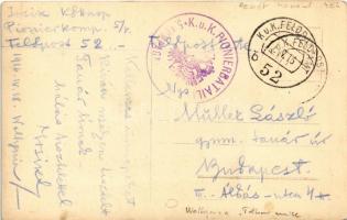 1916 Tábori mise a harctéren / WWI Austro-Hungarian K.u.K. military, field mass. photo + "K.u.K...