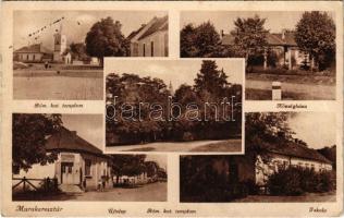 1944 Murakeresztúr (Zala), Római katolikus templom, iskola, községháza, Újtelepi gyógyszertár (EB) + P.U. LEVÉLSZEKRÉNYBŐL