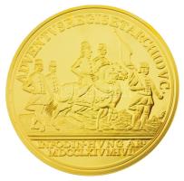 DN "Magyar Aranyóriások - II. József bányalátogatói érem, 5 aranydukát, 1764" aranyozott C...