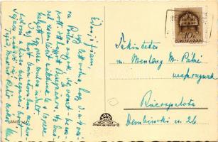 1940 Beregszász, Beregovo, Berehove; látkép, zsinagóga, Horthy Miklós út, Royal szálloda és kávéház ...