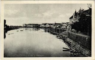 1938 Ungvár, Uzshorod, Uzhhorod, Uzhorod; Roskovicovo nábrezí / Galagói részlet, rakpart / riverside, embankment (EK)