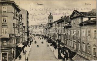 1913 Fiume, Rijeka; Corso / street view, shops. Verlag Celestina Mayer