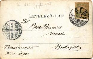 1904 Székesfehérvár, Nádor utca, Café Elite kávéház, üzletek. Eisler Adolf kiadása (EM)