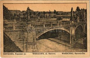 1915 Warszawa, Varsovie, Warschau, Warsaw; Ul. Karowa / Karowa-Str. / street view (EK)