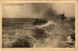 1917 SM Hochseetorpedoboot Alligator (SM Torpedoboot 52). K.u.K. Kriegsmarine / Austro-Hungarian Navy SMS Alligator (later Tb 52) torpedo boat. Phot. A. Beer, Verlag F. W. Schrinner, Pola + "K.u.K. Kriegsmarine SMS Kaiser Franz Joseph I" (Rb)