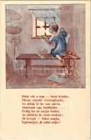 Kint süt a nap - bent Irénke, olyan sápadt vérszegényke... Amerikai Vöröskereszt anya- és csecsemővédő akciója Magyarországon / The American Red Cross propaganda in Hungary, Mother and child protective action s: Sz. P. (EK)