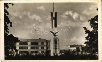 Aknaszlatina, Akna Slatina, Slatinské Doly, Szolotvino, Solotvyno (Máramaros); Országzászló 1943. június 13. / Hungarian flag (fl)