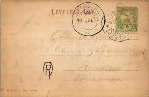 1904 Brassó, Kronstadt, Brasov; Rudolfsring, Justizpalais, Gewerbevereinshaus, Villa Schuller / Rezs...