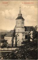 Brassó, Kronstadt, Brasov; Szent Bertalan szász evangélikus templom. H. Zeidner kiadása / St. Bartholomäus-Kirche / Lutheran church (kis szakadás / small tear)