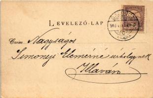 1900 Galgóc, Frasták, Hlohovec; Gróf Erdődy kastély / castle (EK)