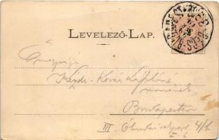 1899 (Vorläufer) Komárom, Komárno; Rozália templom, várkapu, Kőszűz. Czike Dénes kiadása / church, c...