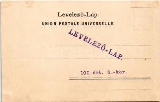 Tátra, Magas-Tátra, Vysoké Tatry; Poprádi tó és csúcs. Cattarino S. kiadása 170. / Popradské pleso /...