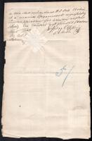 Bécs 1877 Meghatalmazás 50kr okmánybélyeggel