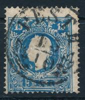 1858 15kr type II., with plate flaws 