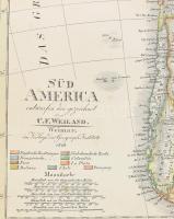 1828 Carl Ferdinand Weiland (1782 - 1847): "Süd America entworfen und gezeichnet von C. F. Weil...