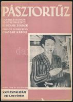 1938-1943 Pásztortűz. Erdélyi irodalmi és művészeti folyóirat. XXIV. évf. 10. sz. és XXIX. évf. 4. sz. (2 db). 1938. október - 1943. április. Alapító-főszerk.: Reményik Sándor. A borítókon kis sérüléssel.