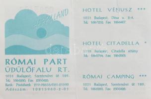 cca 2000 Citadella, Bp., 2 db sorszámkövető belépőjegy, lapszéli kisebb szakadással