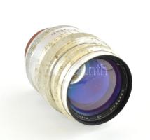 Jupiter-9 8,5 mm objektív, Ju. 11A tokban. Lencsetakaróját nem tudtam lecsavarni
