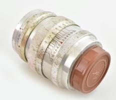 Jupiter-9 8,5 mm objektív, Ju. 11A tokban. Lencsetakaróját nem tudtam lecsavarni