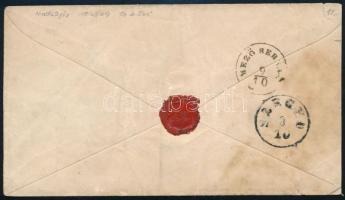 ~1870 5kr díjjegyes boríték kék "HÓDSÁGH" - "MEZŐ BERÉNY" ~1870 5kr PS-cover, bl...