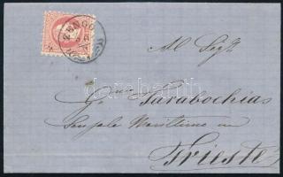 1868 5kr levélen / on cover 