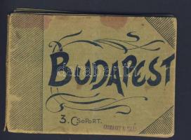Budapest Divald Károly féle képes füzet 16 db érdekes képpel (több helyen elvált) / Booklet with 16 pictures (damaged)