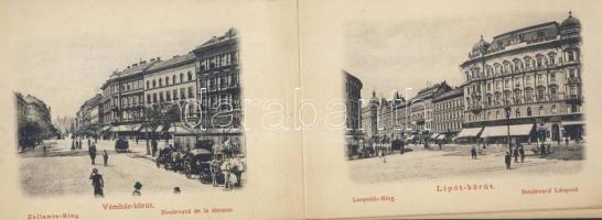 Budapest Divald Károly féle képes füzet 16 db érdekes képpel (több helyen elvált) / Booklet with 16 ...