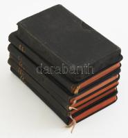 [Hetzenauer, P. Michael (1860-1928)] Biblia Sacra secundum vulgatam clementinam. Vetus Testamentum Tomus I-IV. + Novum Testamentum V. Ratisbonae (Regensburg), 1922, Sumptibus et Typis Friderici Pustet. Latin nyelven. Kiadói aranyozott egészvászon-kötés. + Officium Parvum Beatae Mariae Virginis. (A boldogságos Szűz Mária kis zsolozsmája). Ratisbonae, 1926, Sumptibus et Typis Friderici Pustet. Latin nyelven. Egészbőr-kötésben, vászon tékában.