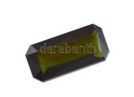 Turmalin, fazettált téglalap alakú csiszolás, 2,40 cts