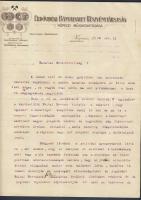 Erővidéki Bányaegyleti Részvénytársaság fejléces levélpapír