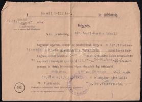 1942 Kézdi-Kovács László (1864-1942) festőművész, műkritikus halálozási értesítője, valamint értesít...