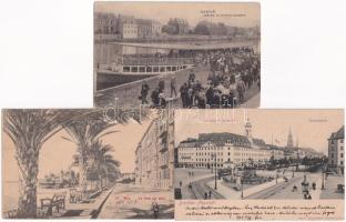 10 db RÉGI motívum és város képeslap vegyesen / 10 pre-1945 motive and town-view postcards mixed