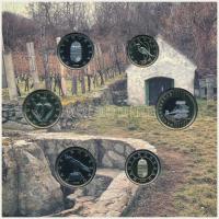 2022. 5Ft-200Ft (6xklf) forgalmi sor szettben + "Somlói borvidék" Cu-Ni-Zn proof emlékérem...