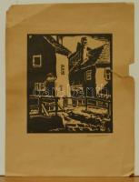 5 db klf nyomat: Scultéty Éva, Mende Gusztáv, Pataky Á. és 2 jelzés nélküli. Szignált linómetszetek,...