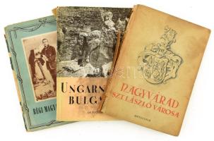 3 db Officina kiskönyv vegyes állapotban: Régi magyar fényképezés, Ungarn und Bulgraien, Nagyvárad, Szent László városa