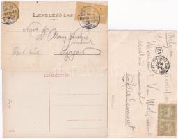 Herkulesfürdő, Baile Herculane; - 6 db RÉGI város képeslap / 6 pre-1945 town-view postcards