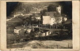 1931 Resicabánya, Resicza, Recita, Resita; látkép, a vaskohó romjai / general view, ruins of an iron smelter. photo (fl)