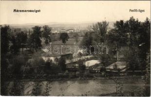 1916 Máramarossziget, Sighetu Marmatiei; Petőfi liget, teniszpálya / park, tennis court (EK)