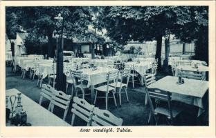 Budapest I. Tabán, Avar Mihály Avar vendéglője, étterem, kerthelyiség. Kereszt utca 19.