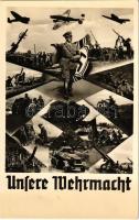 1939 Unsere Wehrmacht / WWII NSDAP German Nazi Party propaganda, German army, Adolf Hitler, swastika flag (EK)