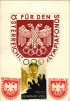 1936 Für den Österreichischen Olympiafonds. Zur Erinnerung an die Fis-Wettkämpfe Innsbruck / For the Austrian Olympic Fund FIS-WETTKAMPFE INNSBRUCK 1936 So. Stpl. (EK)