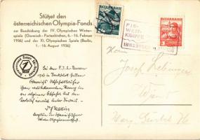 1936 Für den Österreichischen Olympiafonds. Zur Erinnerung an die Fis-Wettkämpfe Innsbruck / For the...