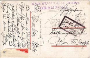 1917 Gold'ne Tage / WWI German military art postcard, romantic couple s: W. Ebbinghaus + "...